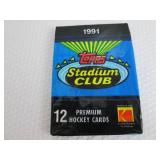 2 1991 Stadium Club Hockey Packs...