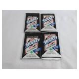 4-1990 - 91 Upper Deck Hockey Packs...