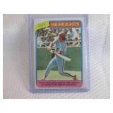 1980 Topps Pete Rose Highlight Card...