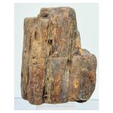 Ancient Relic of the Prehistoric Forest: Authentic Mineralized Petrified Wood Specimen with Natural Iron-Oxide Tinting