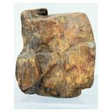 Ancient Relic of the Prehistoric Forest: Authentic Mineralized Petrified Wood Specimen with Natural Iron-Oxide Tinting
