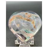 AAA Uruguayan Deep Purple Amethyst Druzy Heart – Collector’s Grade