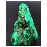 Rare large 3D Botryoidal Malachite Specimen – Polished 'Bull’s Eye' Patterns & Deep Forest Greens