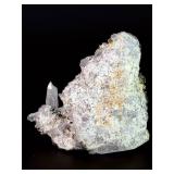 World-Class Iridescent Pyrite with Quartz Points – Rare Collector Specimen