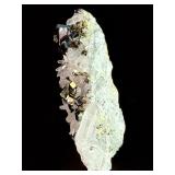 World-Class Iridescent Pyrite with Quartz Points – Rare Collector Specimen