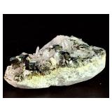 World-Class Iridescent Pyrite with Quartz Points – Rare Collector Specimen
