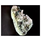 World-Class Iridescent Pyrite with Quartz Points – Rare Collector Specimen