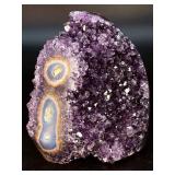 Rare Uruguayan 'Stalactite Eye' Amethyst – AAA Deep Purple Druze – Museum Grade