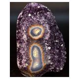 Rare Uruguayan 'Stalactite Eye' Amethyst – AAA Deep Purple Druze – Museum Grade