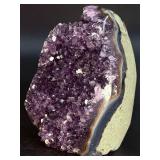 Rare Uruguayan 'Stalactite Eye' Amethyst – AAA Deep Purple Druze – Museum Grade
