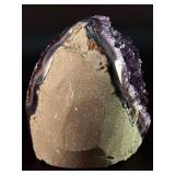 Rare Uruguayan 'Stalactite Eye' Amethyst – AAA Deep Purple Druze – Museum Grade