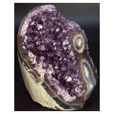 Rare Uruguayan 'Stalactite Eye' Amethyst – AAA Deep Purple Druze – Museum Grade