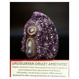Rare Uruguayan 'Stalactite Eye' Amethyst – AAA Deep Purple Druze – Museum Grade