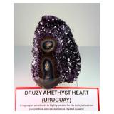 Rare Uruguayan 'Stalactite Eye' Amethyst – AAA Deep Purple Druze – Museum Grade