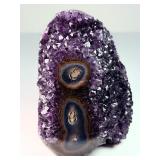 Rare Uruguayan 'Stalactite Eye' Amethyst – AAA Deep Purple Druze – Museum Grade
