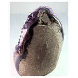 Rare Uruguayan 'Stalactite Eye' Amethyst – AAA Deep Purple Druze – Museum Grade