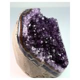 Rare Uruguayan 'Stalactite Eye' Amethyst – AAA Deep Purple Druze – Museum Grade