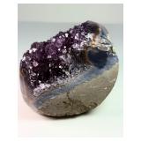 Rare Uruguayan 'Stalactite Eye' Amethyst – AAA Deep Purple Druze – Museum Grade