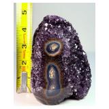Rare Uruguayan 'Stalactite Eye' Amethyst – AAA Deep Purple Druze – Museum Grade