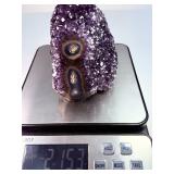 Rare Uruguayan 'Stalactite Eye' Amethyst – AAA Deep Purple Druze – Museum Grade