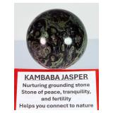 Museum Grade Kambaba Jasper Crystal Ball - Deep Forest Rhyolite - Hand-Polished