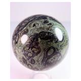 Museum Grade Kambaba Jasper Crystal Ball - Deep Forest Rhyolite - Hand-Polished