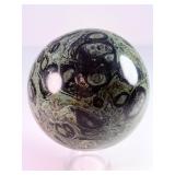 Museum Grade Kambaba Jasper Crystal Ball - Deep Forest Rhyolite - Hand-Polished
