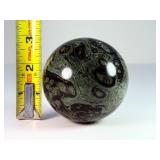 Museum Grade Kambaba Jasper Crystal Ball - Deep Forest Rhyolite - Hand-Polished