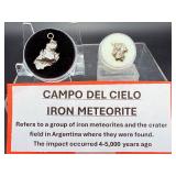 Authentic Campo del Cielo Iron Meteorite Pendant – 'Field of Heaven' Space Jewelry
