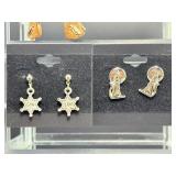 Lot of 6 Handcrafted Western & Wildlife Earrings | Wolf, Eagle, & Sheriff Themes
