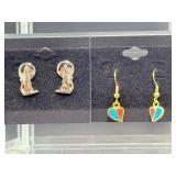 Lot of 6 Handcrafted Western & Wildlife Earrings | Wolf, Eagle, & Sheriff Themes