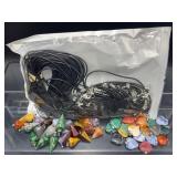 Bulk DIY Healing Crystal Necklace Kit - Heart & Hexagonal Point Gemstone Set