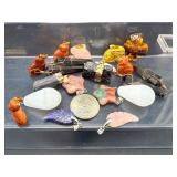 Massive DIY Crystal Jewelry Making Kit: Genuine Gemstone Pendants, Heart & Tower Shapes, with Multi-Color Waxed Necklace Cords - Wholesale Craft Lot