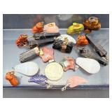 Massive DIY Crystal Jewelry Making Kit: Genuine Gemstone Pendants, Heart & Tower Shapes, with Multi-Color Waxed Necklace Cords - Wholesale Craft Lot