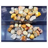 Lot of Premium Crazy Lace Agate Tumbled Stones – Vibrant 'Mexican Agate' Patterns