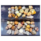Lot of Premium Crazy Lace Agate Tumbled Stones – Vibrant 'Mexican Agate' Patterns