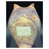 Vintage Hand-Carved Artisan Soapstone Owl Figurine – Made in India