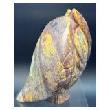 Vintage Hand-Carved Artisan Soapstone Owl Figurine – Made in India