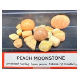 Natural Peach Moonstone Tumbled Stone Set - Polished Healing Crystals for Emotional Balance & Creativity