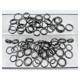 Lot of Natural Hematite Rings - Mixed Sizes & Styles | Metaphysical Protection