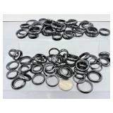 Lot of Natural Hematite Rings - Mixed Sizes & Styles | Metaphysical Protection