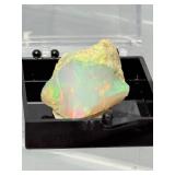 Investment Grade: Pair of High-Flash Raw Welo Opals from Ethiopia
