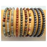 Ultimate Crystal Curator’s Collection: Lot of 10 Premium 8mm Natural Gemstone & Mineral Power Bracelets