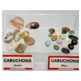 'Bulk Collector’s Lot: Natural Inclusion Quartz & Assorted Gemstone Cabochons'