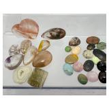 'Bulk Collector’s Lot: Natural Inclusion Quartz & Assorted Gemstone Cabochons'