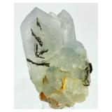 Rare Chlorite Included Quartz with Epidote Cluster - Pakistan Mineral Specimen