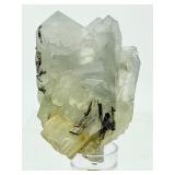 Rare Chlorite Included Quartz with Epidote Cluster - Pakistan Mineral Specimen