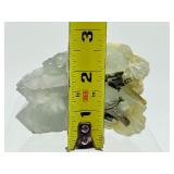 Rare Chlorite Included Quartz with Epidote Cluster - Pakistan Mineral Specimen