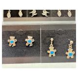 Whimsical Curated Collection: Lot of 7 Pairs Of Silver Tone Earrings - Nature, Celestial, & Novelty Designs