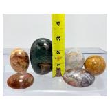 Premium Madagascar Ocean Jasper Set – 6 Polished Collector Spheres & Gallets